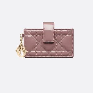 NEW Dior Patent Card Holder